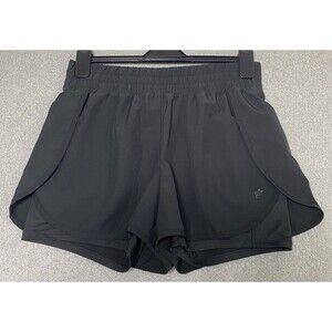 A Core Active High Elastic Waist Women Shorts Size L Lined